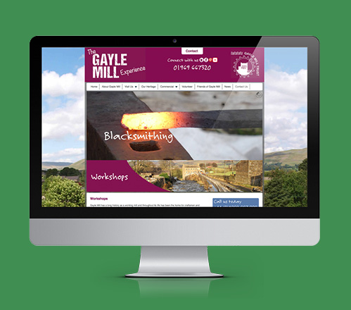 Blacksmithing webpage on Gayle Mill Trust website