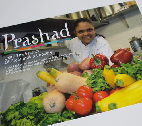 Cookery demonstration day promotional card