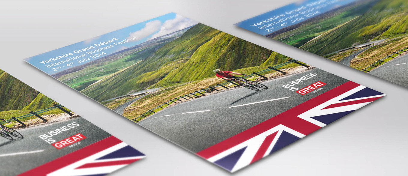 UK Trade & Investment promotion material for Launch Grand Depart