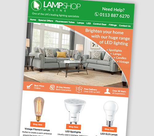 Lampshop Mailshot
